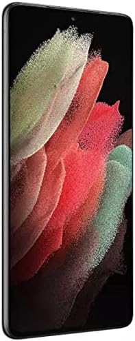 Samsung Galaxy S21 Ultra G998U 5G | סמארטפון אנדרואיד נעול לחלוטין | גרסה אמריקאית | מצלמה פרו-כיתה, וידאו 8K, 108MP רזולוציה גבוהה | 512GB - פנטום שחור